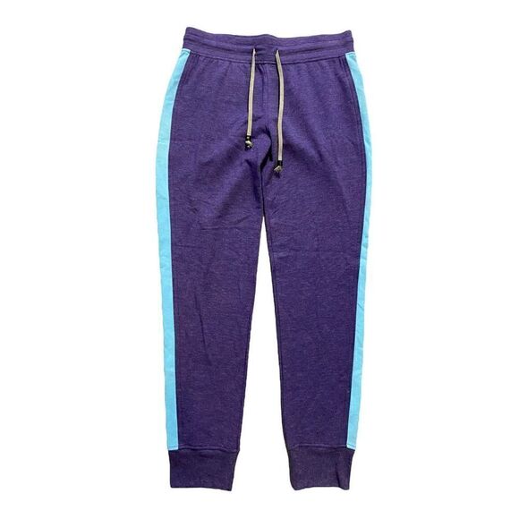 Mitchell Evan Women’s Purple & Blue Striped Sweatpants NWT | Size S - Picture 1 of 3